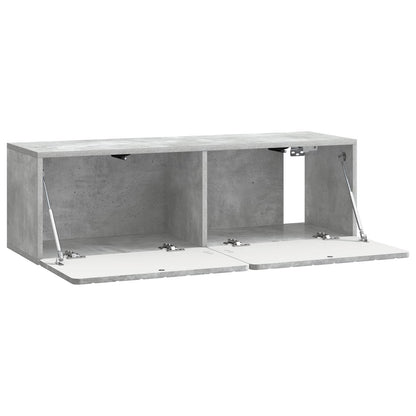 Wall-Mounted TV Cabinet Concrete Grey 98 x 31 x 30 cm