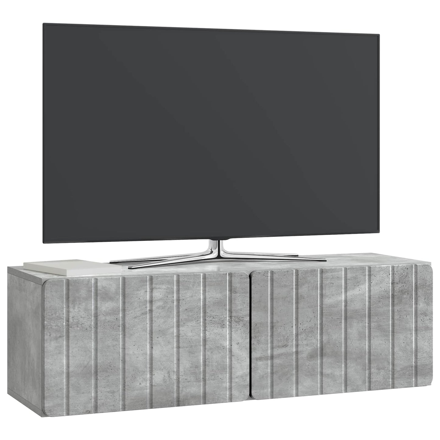 Wall-Mounted TV Cabinet Concrete Grey 98 x 31 x 30 cm