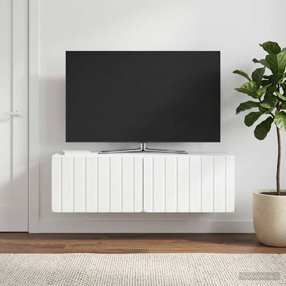 Wall-Mounted TV Cabinet 98 x 31 x 30 cm High Gloss White