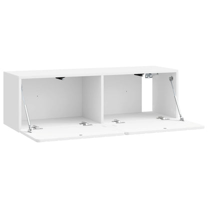 Wall-Mounted TV Cabinet High Gloss White 98 x 31 x 30 cm
