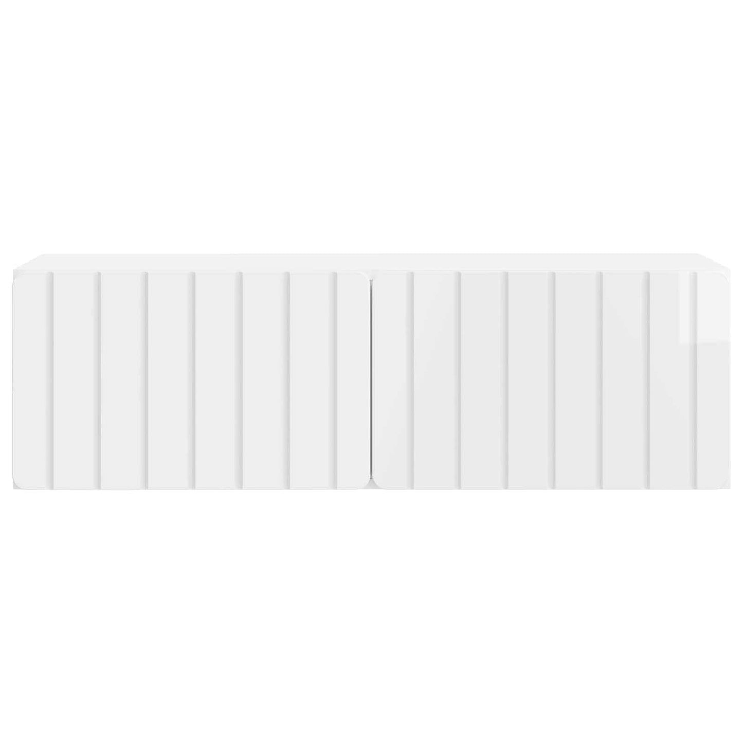 Wall-Mounted TV Cabinet High Gloss White 98 x 31 x 30 cm