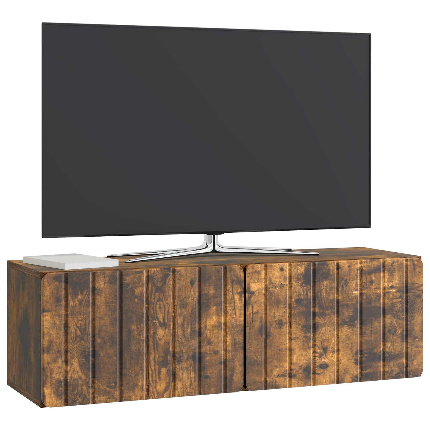 Wall-Mounted TV Cabinet Wall-mounted Smoked Oak 98 x 31 x 30 cm