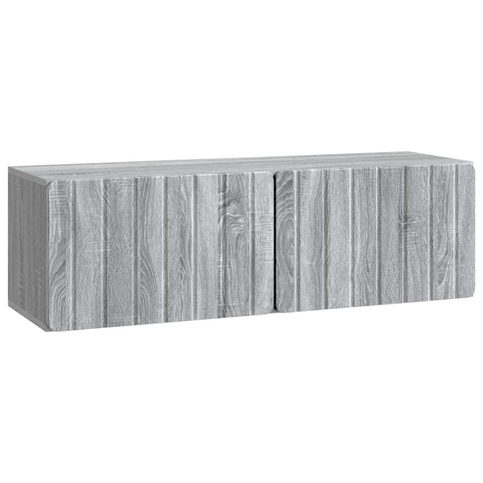 Wall-Mounted TV Cabinet Grey Sonoma 98 x 31 x 30 cm