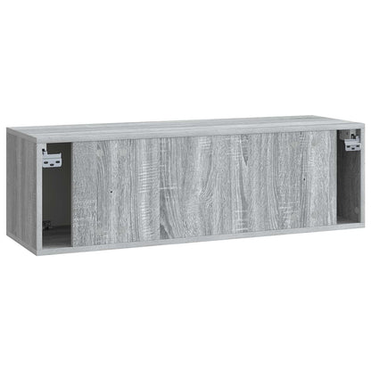 Wall-Mounted TV Cabinet Grey Sonoma 98 x 31 x 30 cm