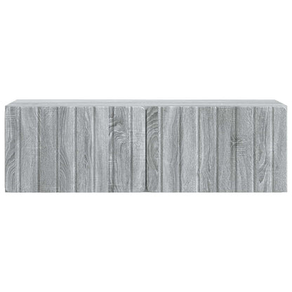 Wall-Mounted TV Cabinet Grey Sonoma 98 x 31 x 30 cm