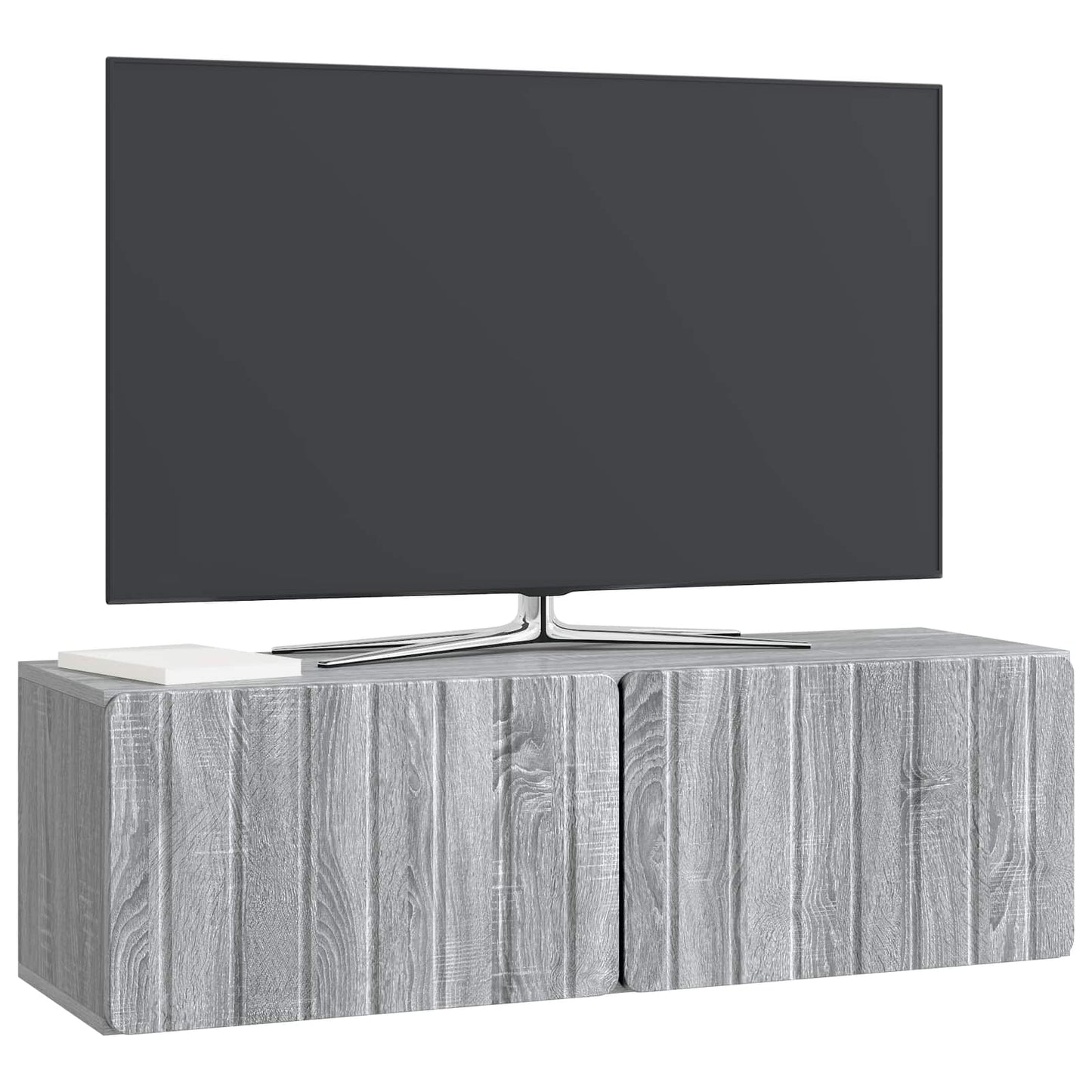 Wall-Mounted TV Cabinet Grey Sonoma 98 x 31 x 30 cm