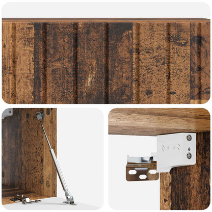 Wall-Mounted TV Cabinet Wall-mounted Old Wood 98 x 31 x 30 cm