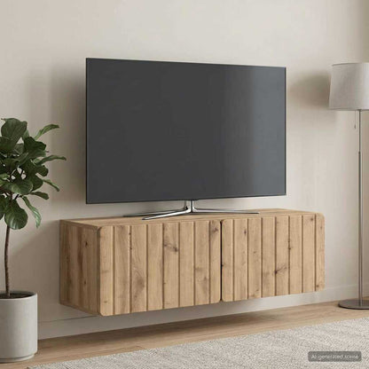 Wall-Mounted TV Cabinet 98 x 31 x 30 cm Artisan Oak