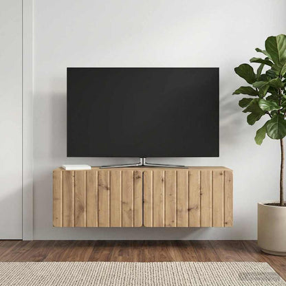 Wall-Mounted TV Cabinet 98 x 31 x 30 cm Artisan Oak