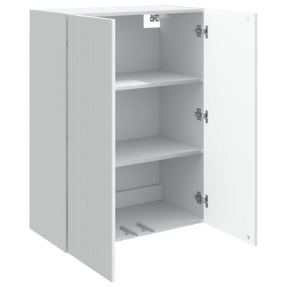 Wall-Mounted Cabinet 66 x 34.5 x 90 cm Engineered Wood White