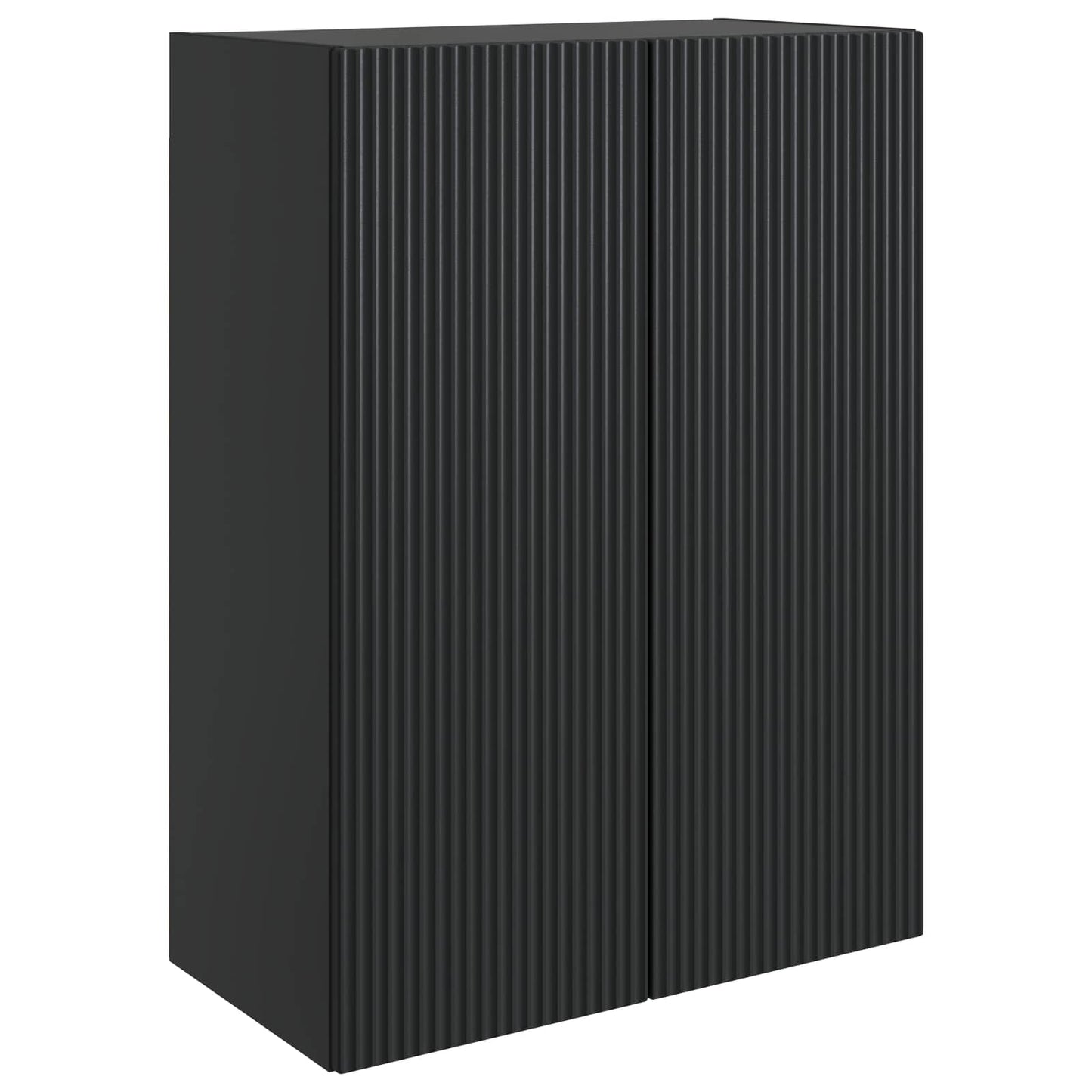 Wall-Mounted Cabinet 66 x 34.5 x 90 cm Engineered Wood Black