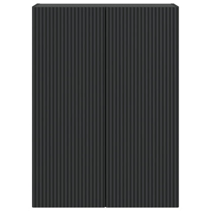 Wall-Mounted Cabinet 66 x 34.5 x 90 cm Engineered Wood Black
