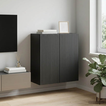 Wall-Mounted Cabinet 59 x 31 x 60 cm Engineered Wood Black