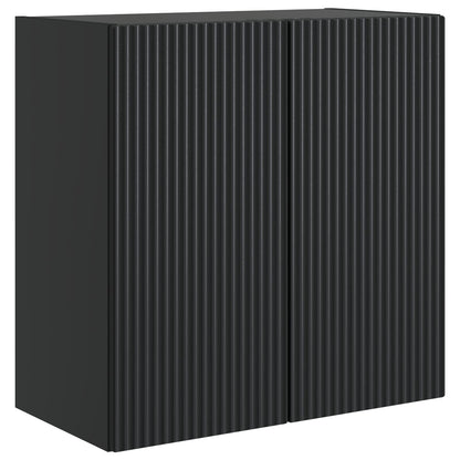 Wall-Mounted Cabinet 59 x 31 x 60 cm Engineered Wood Black