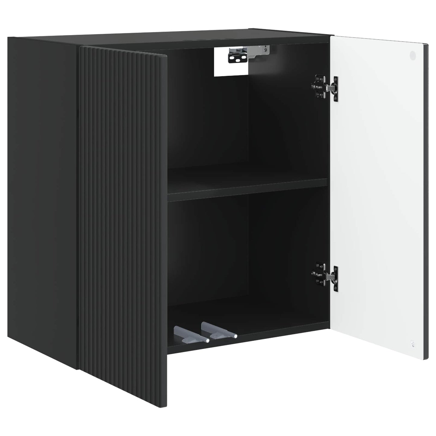 Wall-Mounted Cabinet 59 x 31 x 60 cm Engineered Wood Black