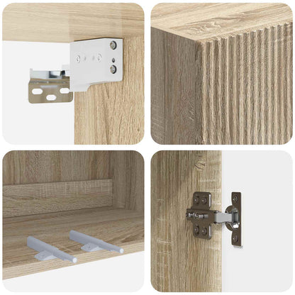 Wall-Mounted Cabinet Sonoma Oak 59 x 31 x 60 cm Engineered Wood