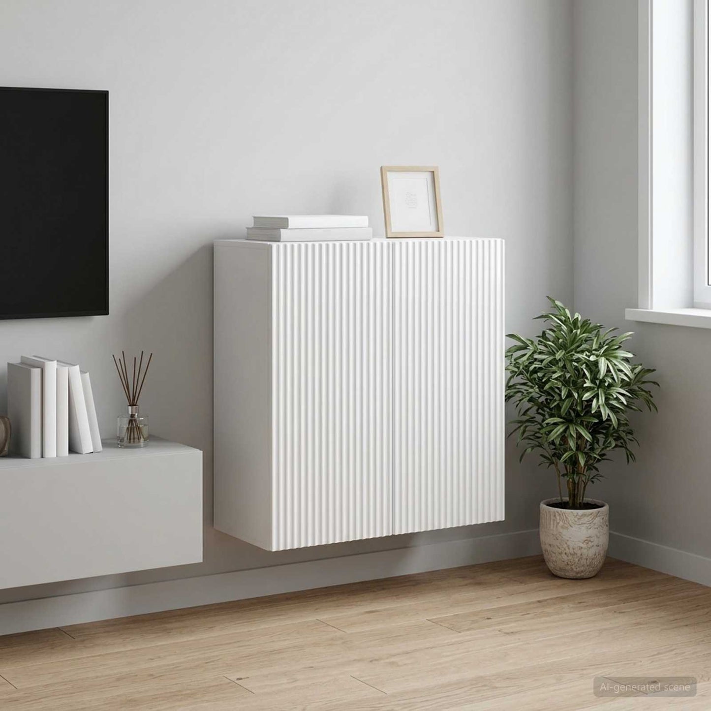Wall-Mounted Cabinet 59 x 31 x 60 cm Engineered Wood