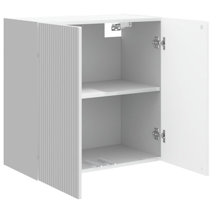 Wall-Mounted Cabinet High Gloss White 59 x 31 x 60 cm