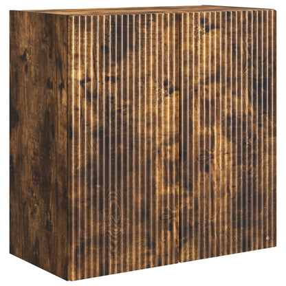 Wall-Mounted Cabinet 59 x 31 x 60 cm Engineered Wood Smoked Oak