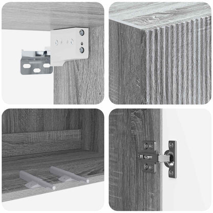 Wall-Mounted Cabinet Grey Sonoma 59 x 31 x 60 cm