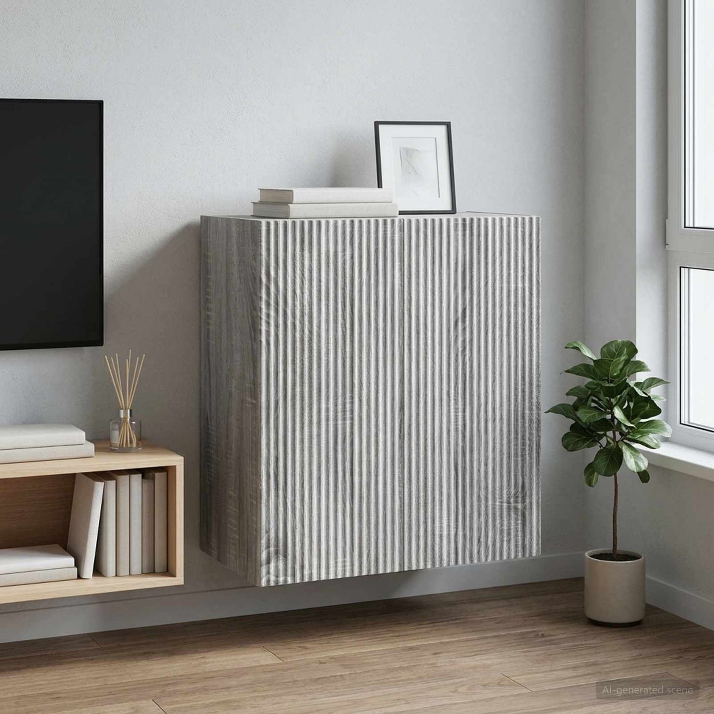 Wall-Mounted Cabinet 59 x 31 x 60 cm Engineered Wood