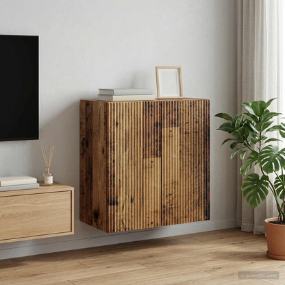 Wall-Mounted Cabinet 59 x 31 x 60 cm Engineered Wood Old Wood