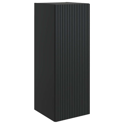 Wall-Mounted Cabinet 33 x 34.5 x 90 cm Engineered Wood Black