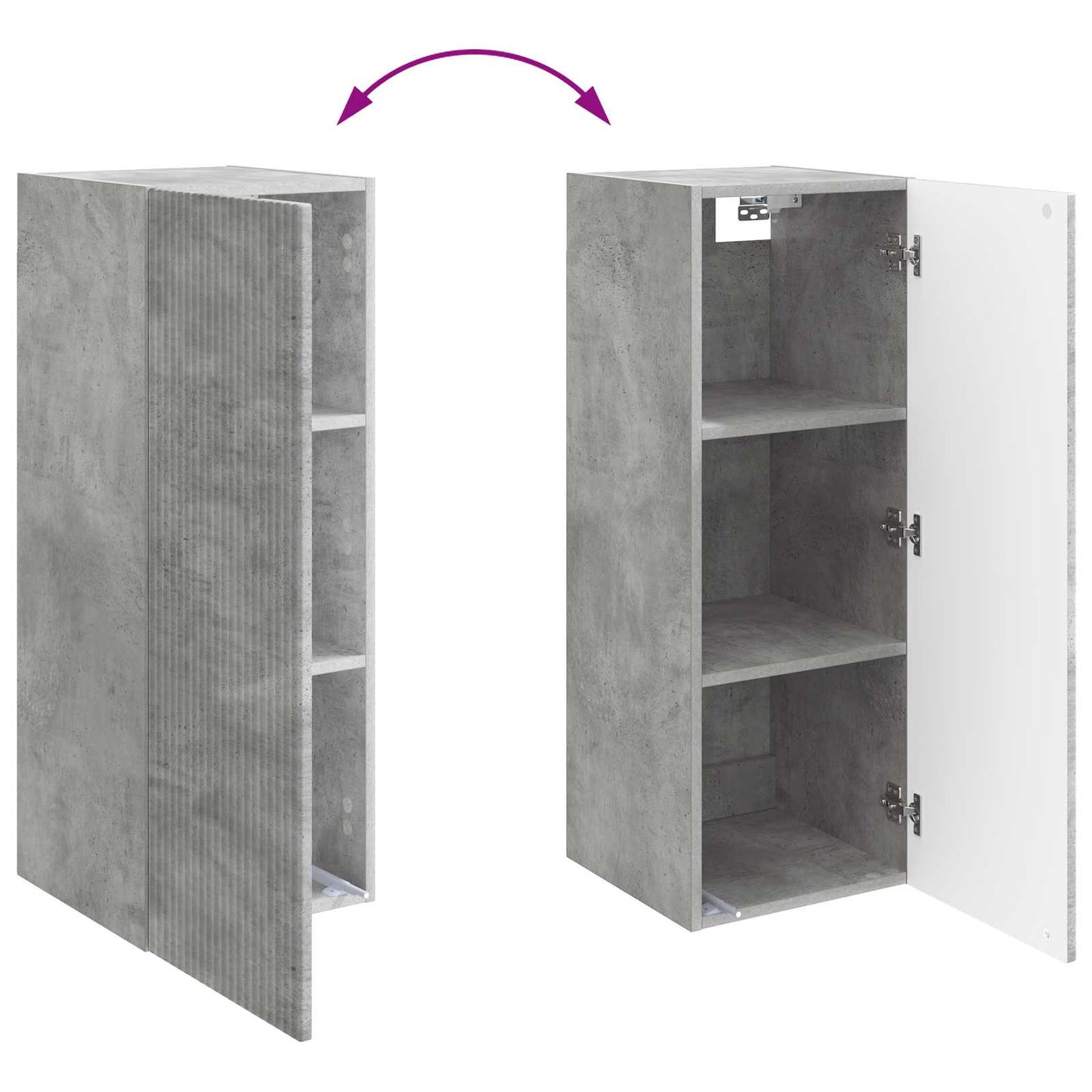 Wall-Mounted Cabinet 33 x 34.5 x 90 cm Engineered Wood