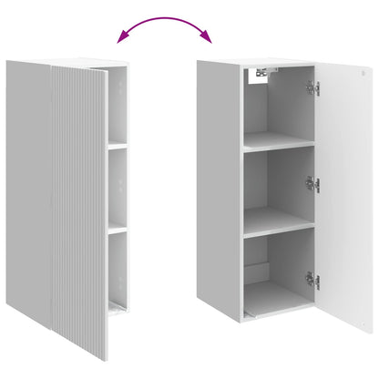 Wall-Mounted Cabinet High Gloss White 33 x 34.5 x 90 cm