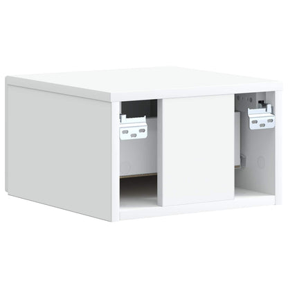 Wall-Mounted Bedside Cabinet White 33 x 34.5 x 20 cm