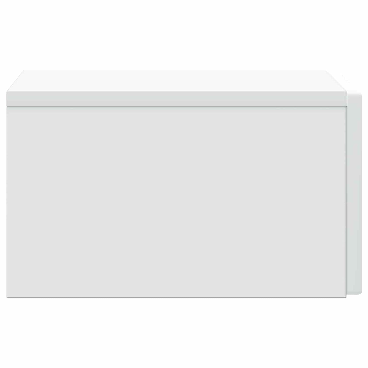 Wall-Mounted Bedside Cabinet White 33 x 34.5 x 20 cm