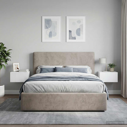 Wall-Mounted Bedside Cabinet 2 pcs White 33 x 34.5 x 20 cm