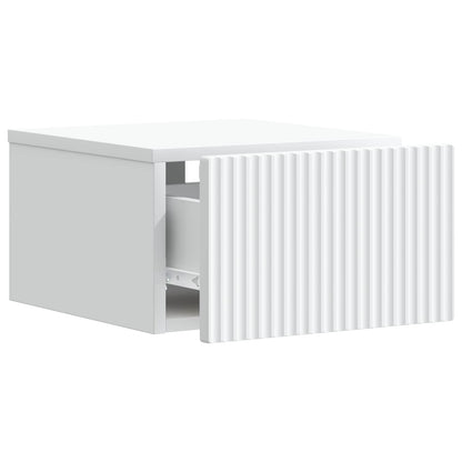 Wall-Mounted Bedside Cabinet 2 pcs White 33 x 34.5 x 20 cm