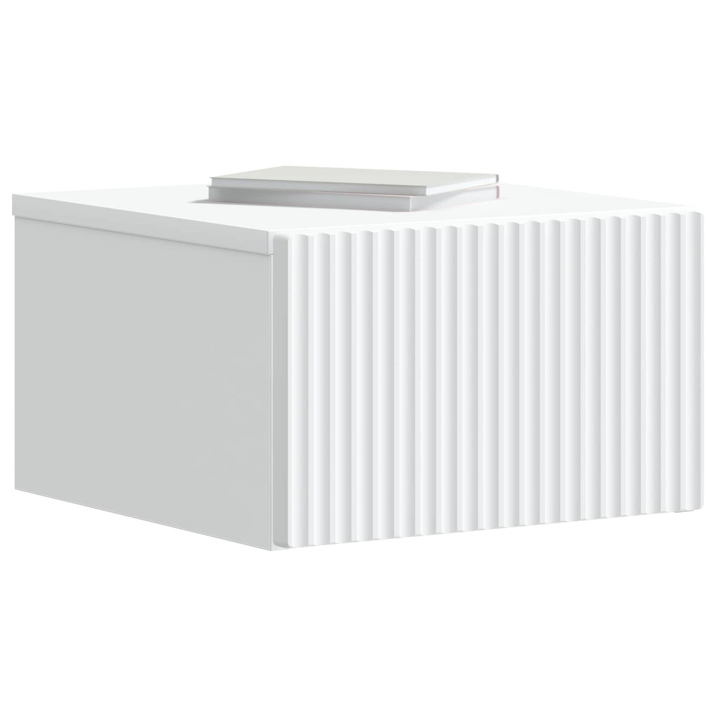 Wall-Mounted Bedside Cabinet 2 pcs White 33 x 34.5 x 20 cm