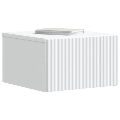 Wall-Mounted Bedside Cabinet 2 pcs White 33 x 34.5 x 20 cm