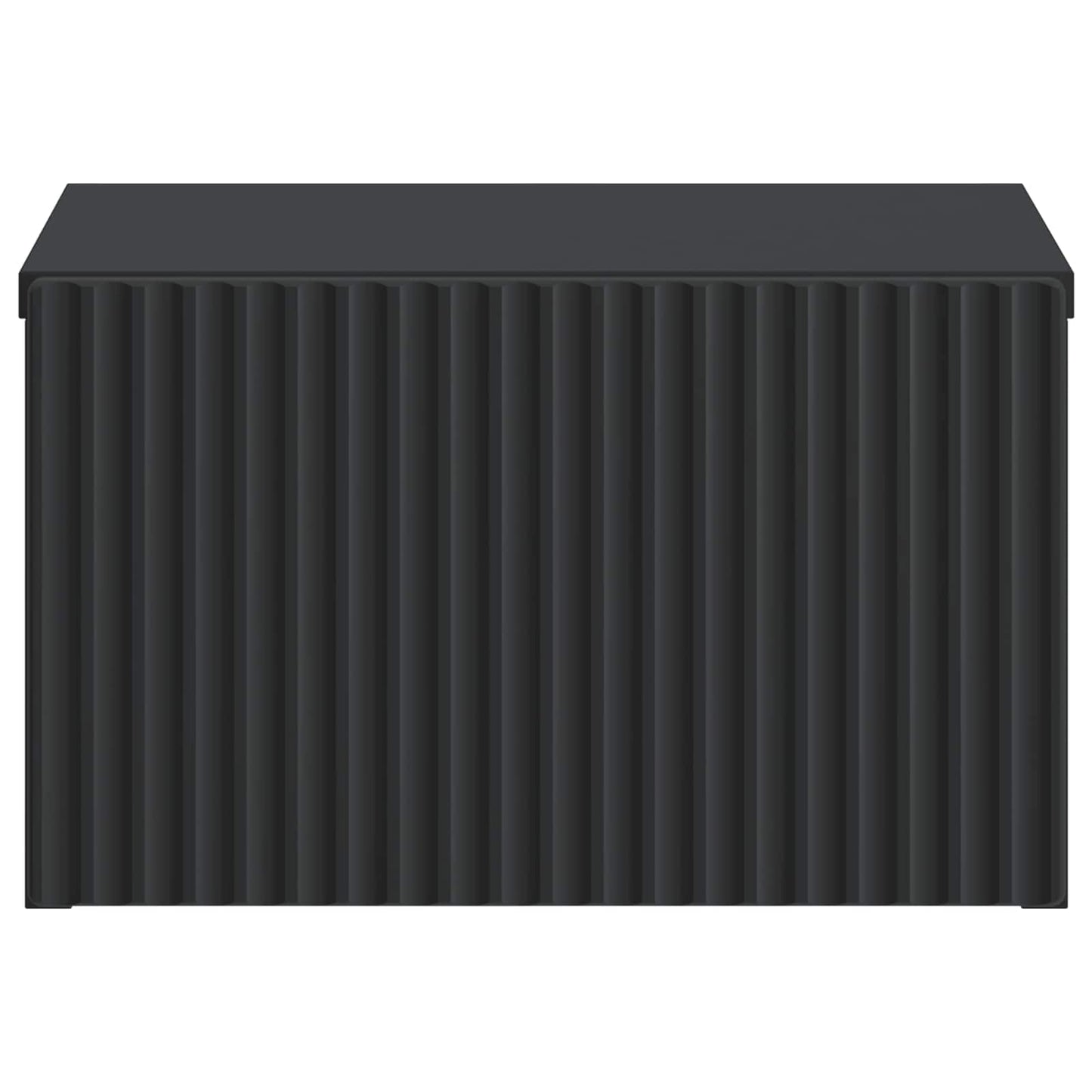 Wall-Mounted Bedside Cabinet Black 33 x 34.5 x 20 cm