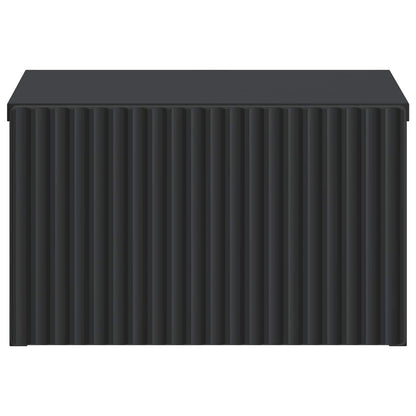 Wall-Mounted Bedside Cabinet Black 33 x 34.5 x 20 cm
