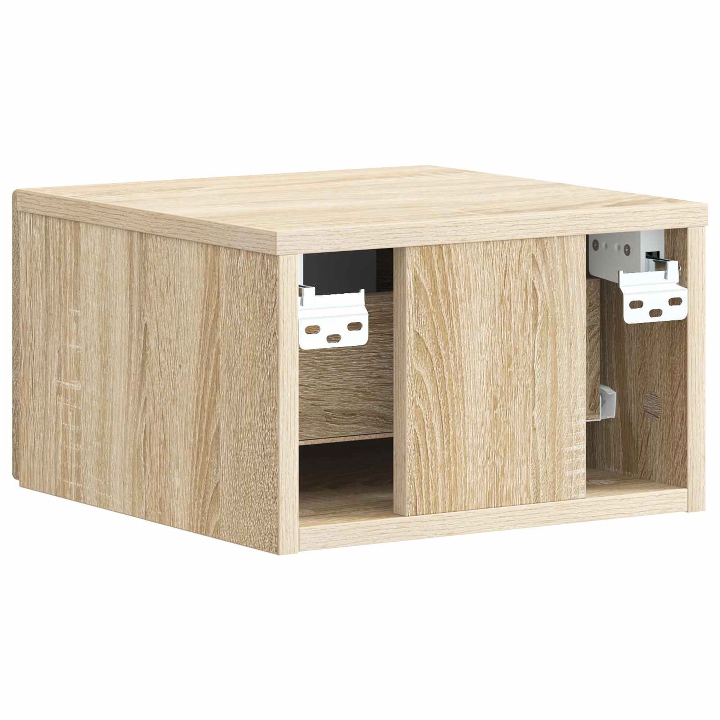 Wall-Mounted Bedside Cabinet 2 pcs Sonoma Oak 33 x 34.5 x 20 cm