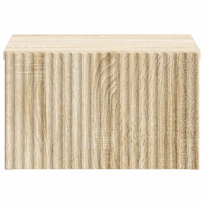 Wall-Mounted Bedside Cabinet 2 pcs Sonoma Oak 33 x 34.5 x 20 cm