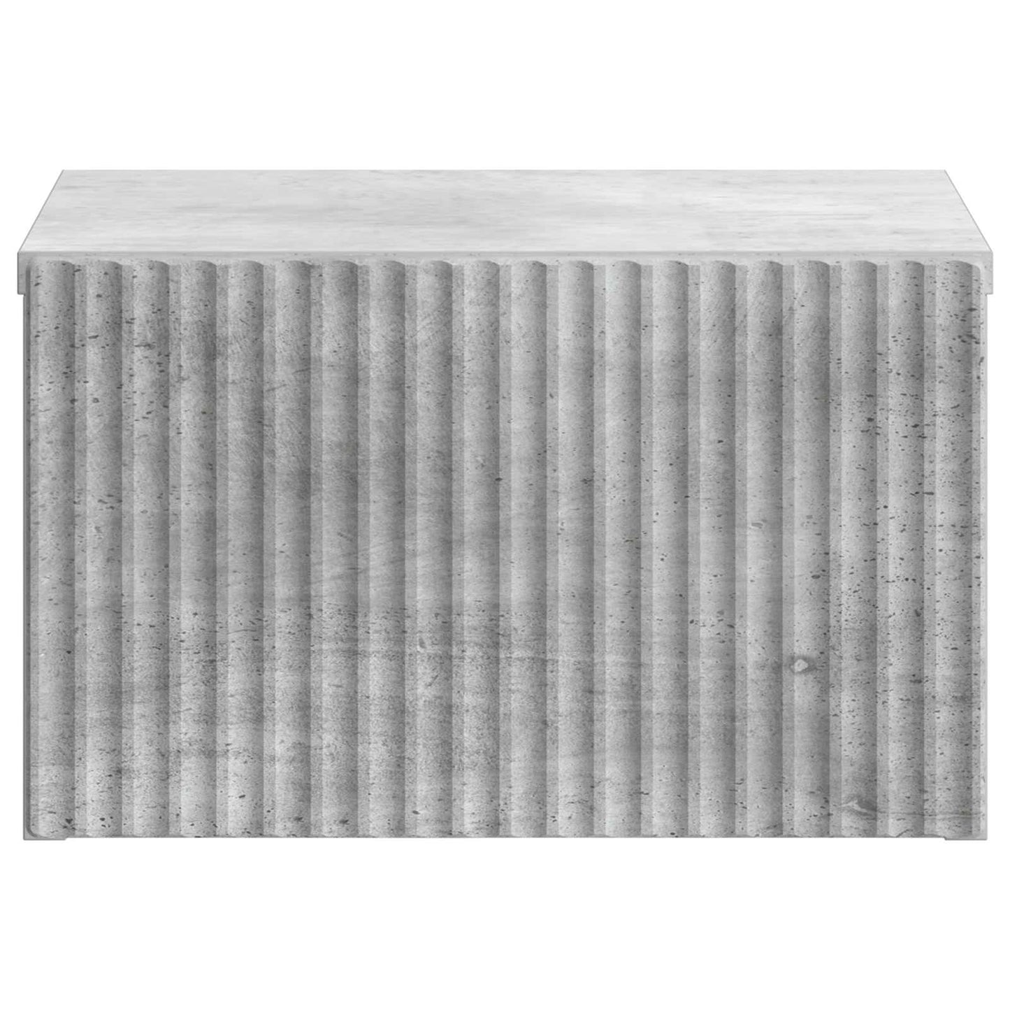 Wall-Mounted Bedside Cabinet with Drawer 2 pcs Concrete Grey