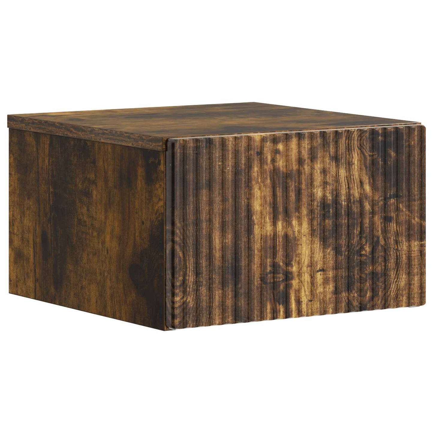 Wall-Mounted Bedside Cabinet Smoked Oak 33 x 34.5 x 20 cm