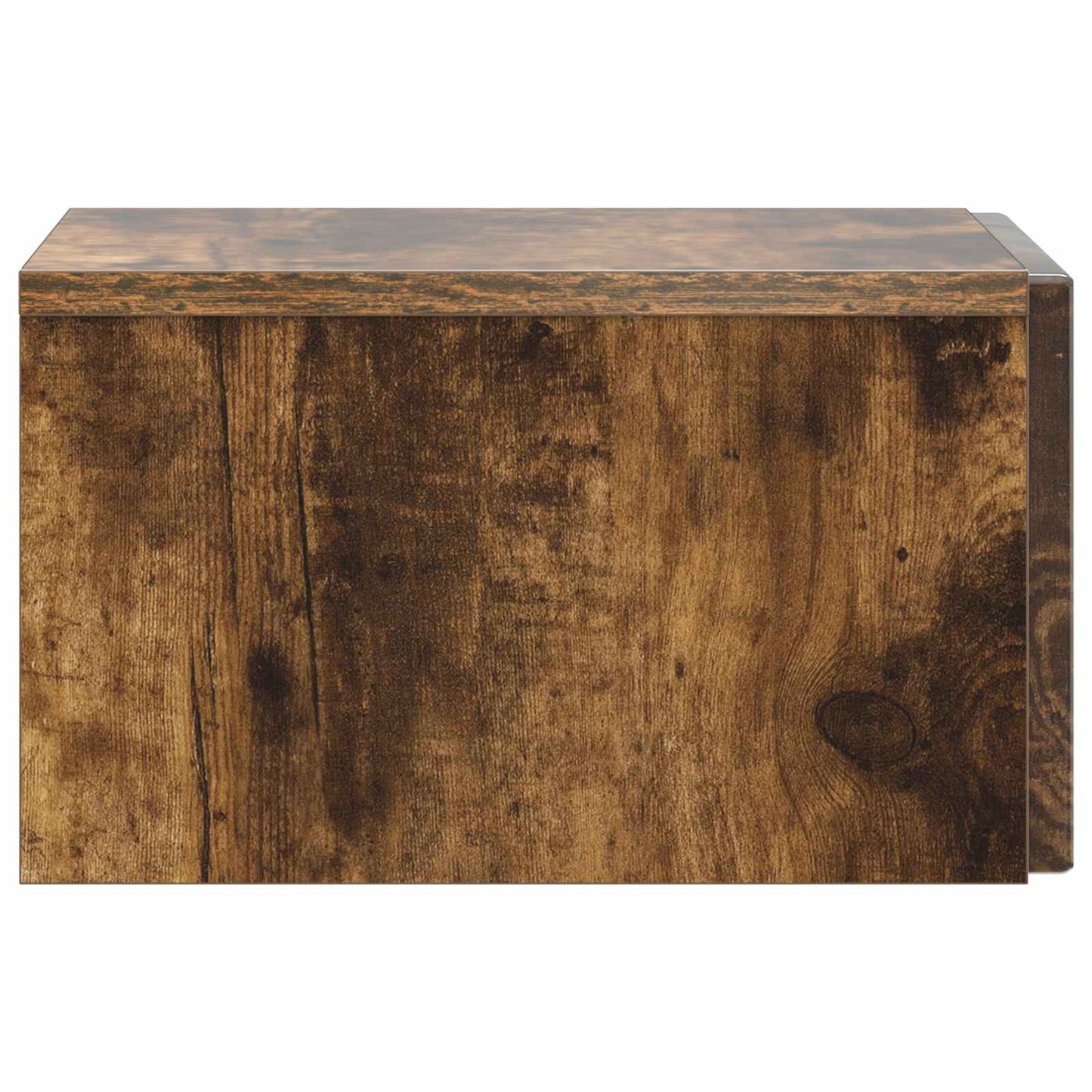 Wall-Mounted Bedside Cabinet Smoked Oak 33 x 34.5 x 20 cm