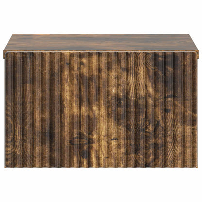 Wall-Mounted Bedside Cabinet 2 pcs Smoked Oak 33 x 34.5 x 20 cm
