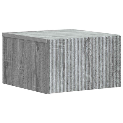 Wall-Mounted Bedside Cabinet 2 pcs Grey Sonoma Engineered Wood