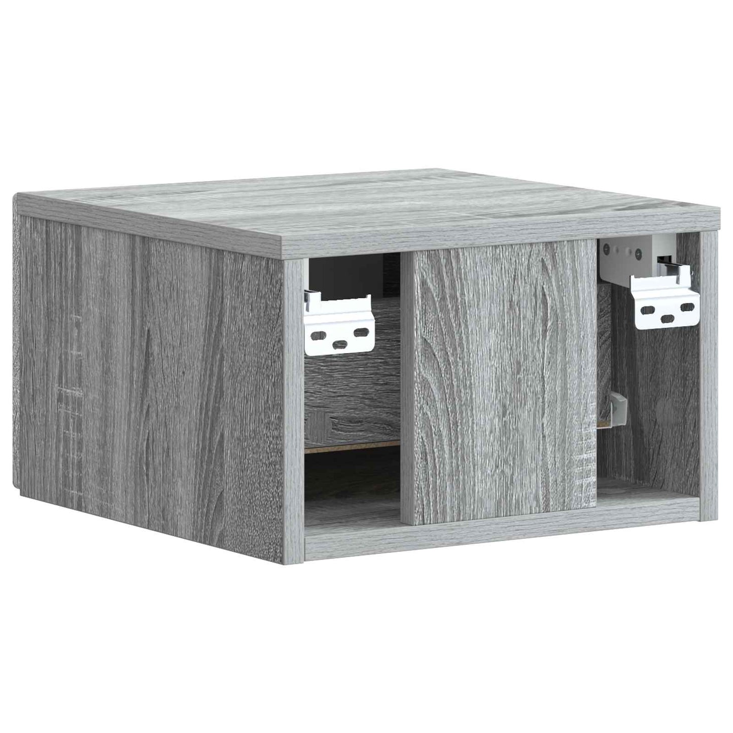Wall-Mounted Bedside Cabinet 2 pcs Grey Sonoma Engineered Wood