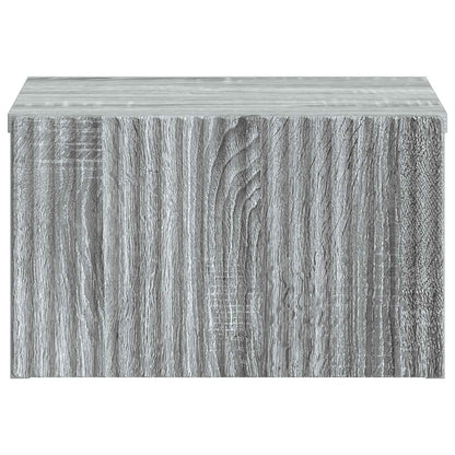 Wall-Mounted Bedside Cabinet 2 pcs Grey Sonoma Engineered Wood