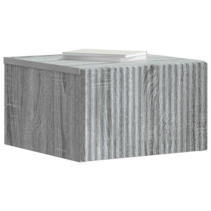 Wall-Mounted Bedside Cabinet 2 pcs Grey Sonoma Engineered Wood
