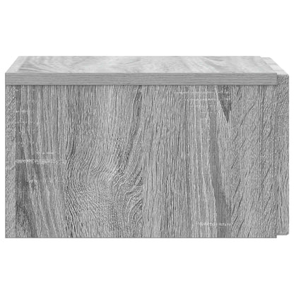 Wall-Mounted Bedside Cabinet 2 pcs Grey Sonoma Engineered Wood