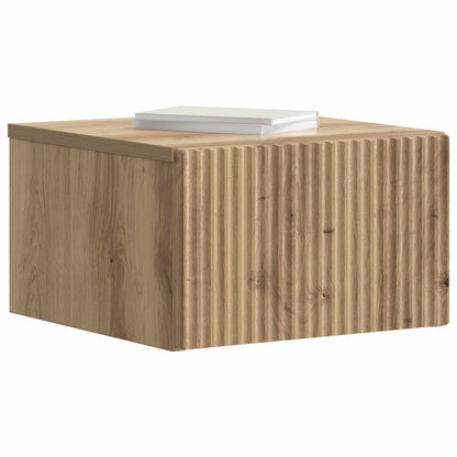 Wall-Mounted Bedside Cabinet Artisan Oak 33 x 34.5 x 20 cm