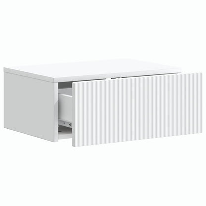 Wall-Mounted Bedside Cabinet 2 pcs White 49 x 34.5 x 20 cm